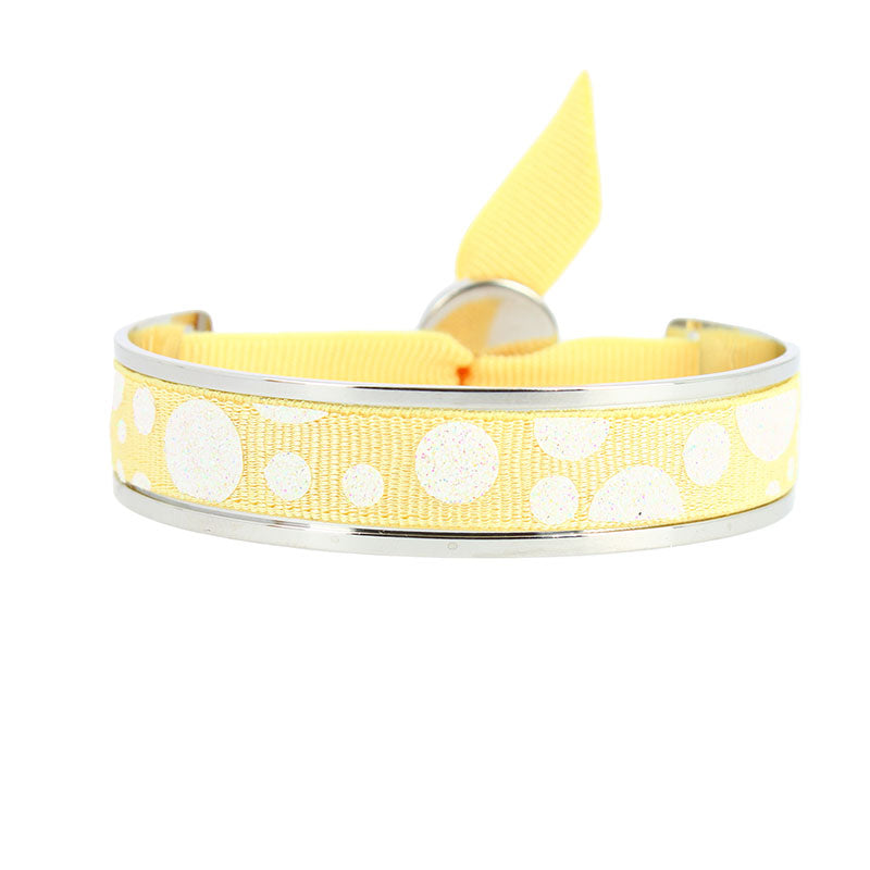 9mm glitter bubble ribbon bangle #