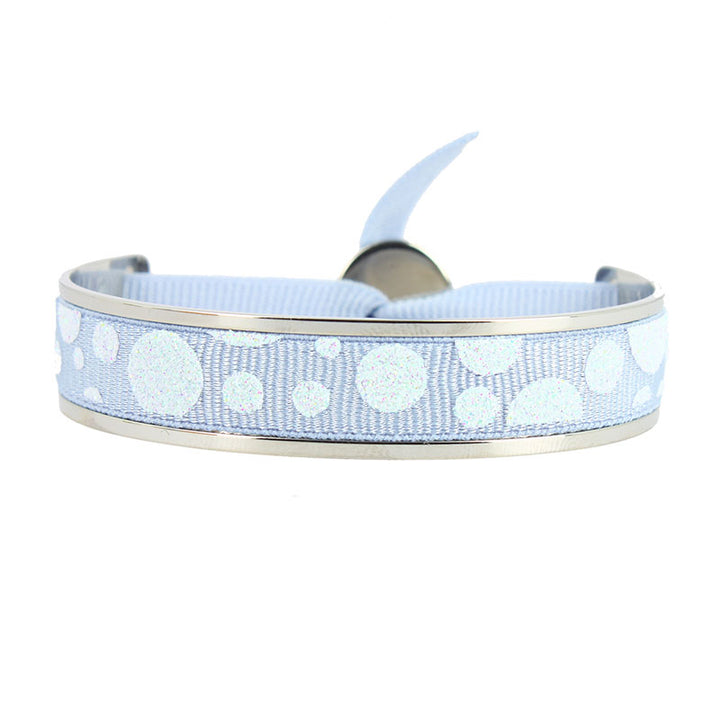 9mm glitter bubble ribbon bangle #