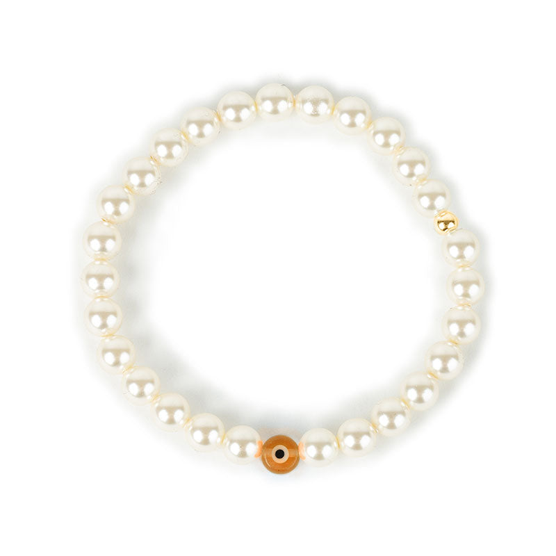 Imitation eye pearl bracelet