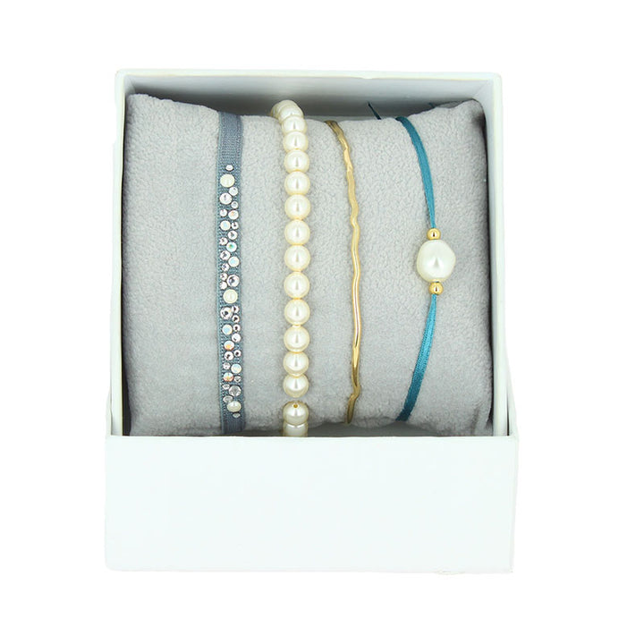 Rhinestone box pearl 22