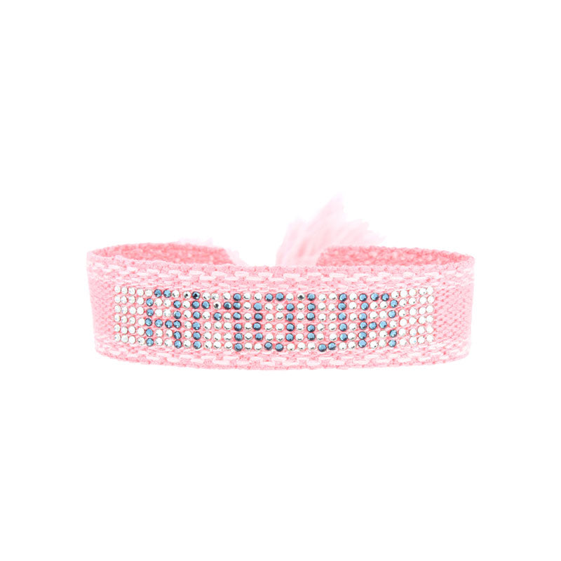 Full love crystal woven bracelet 