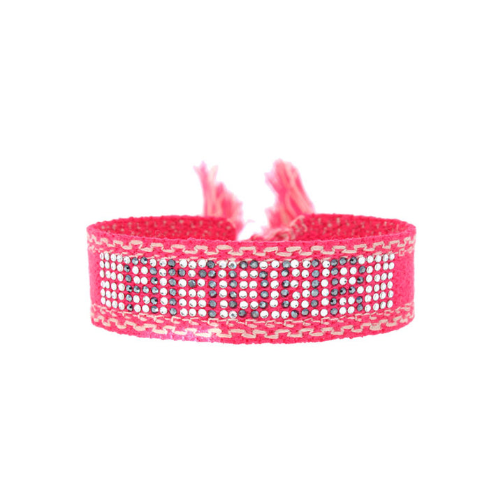 Full love crystal woven bracelet 