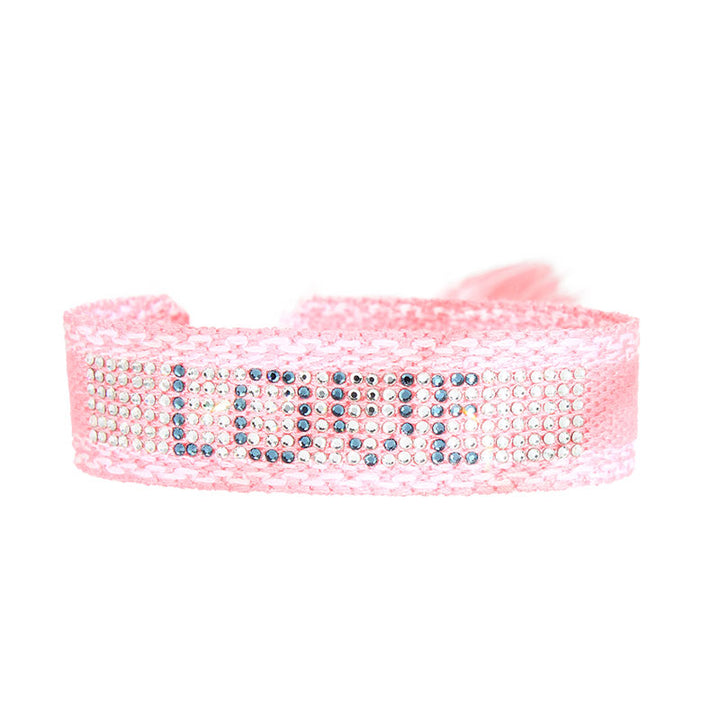 Full love crystal woven bracelet