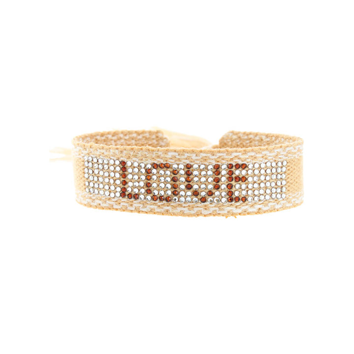 Full love crystal woven bracelet