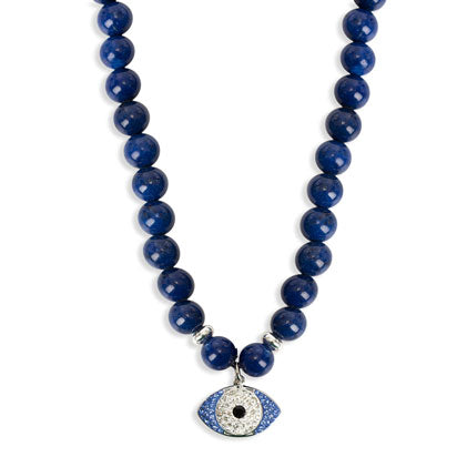 New large pearl eye necklace