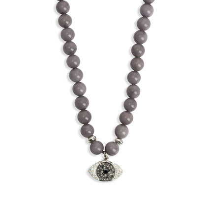 New large pearl eye necklace