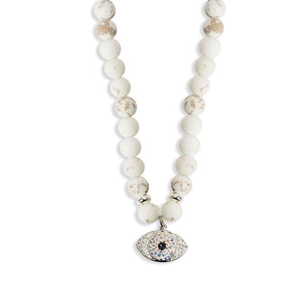 New large pearl eye necklace