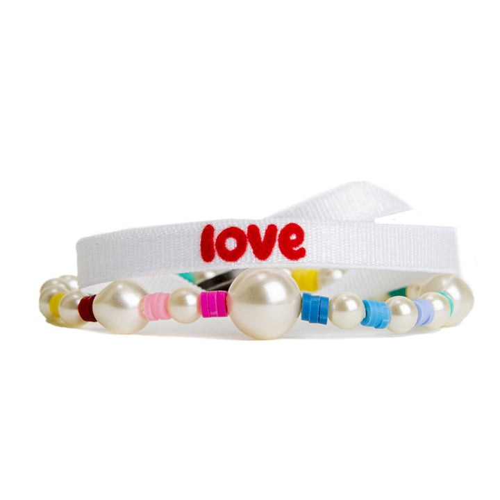 Love bracelets + pouch set