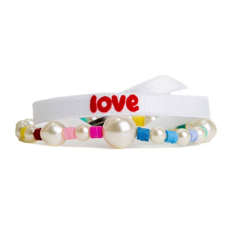 Love bracelets + pouch set