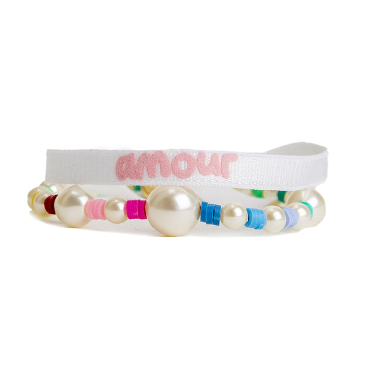 Love bracelets + pouch set