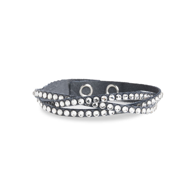 Yours full rhinestone round gm bracelet