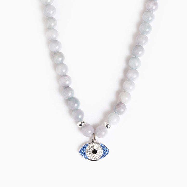 New large pearl eye necklace