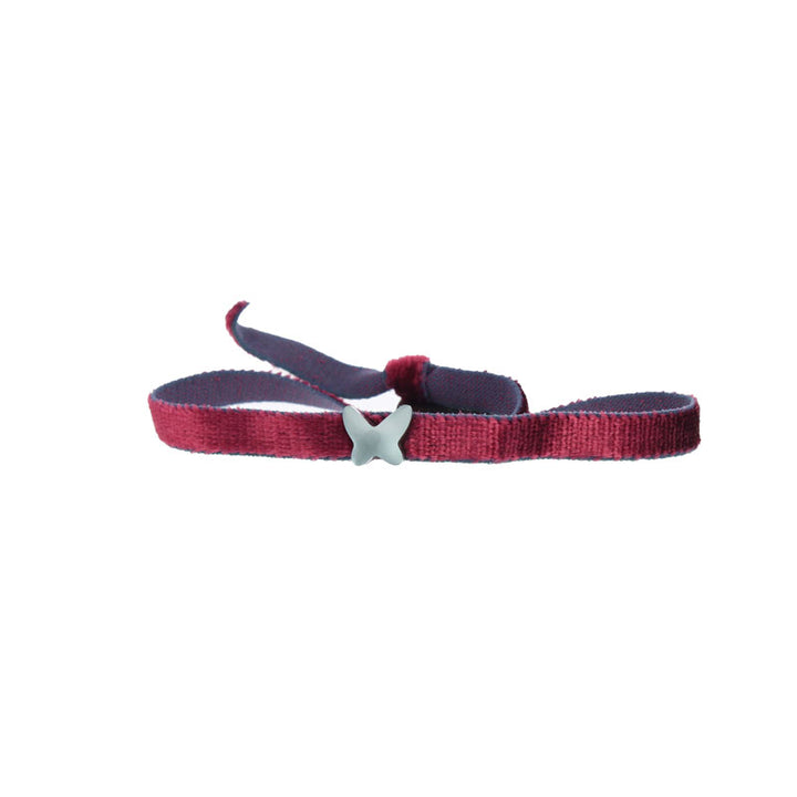 Bracelet papillon stretch velours