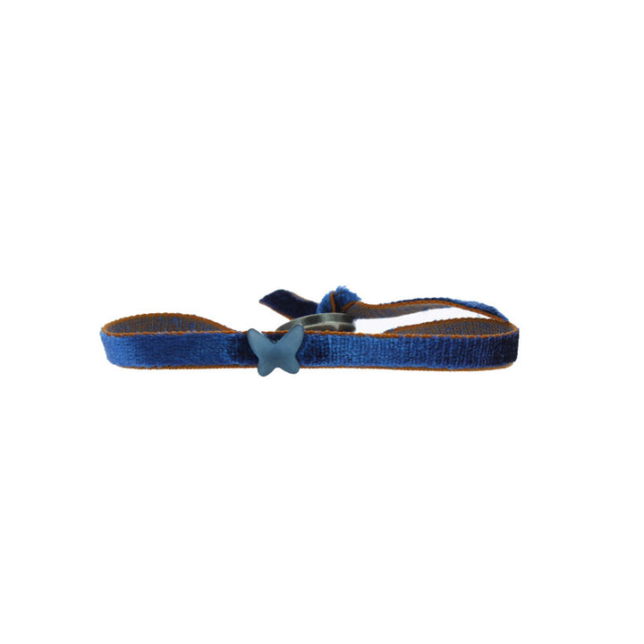 Bracelet papillon stretch velours