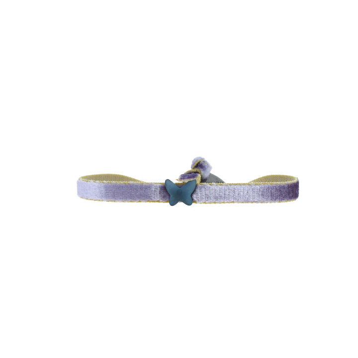 Bracelet papillon stretch velours