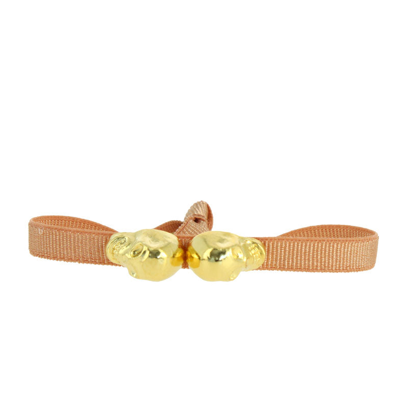 Bracelet double tete de mort