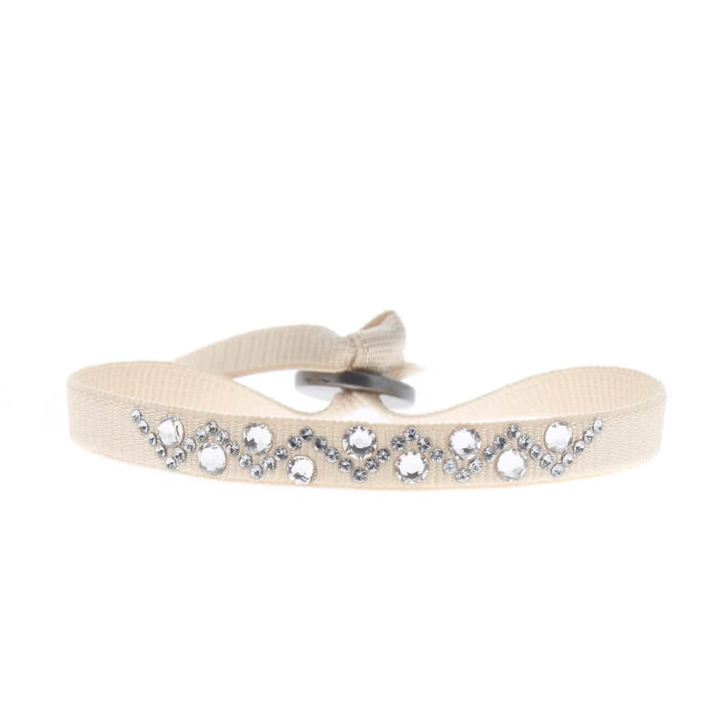 Rhinestone triangle bracelet - 6mm