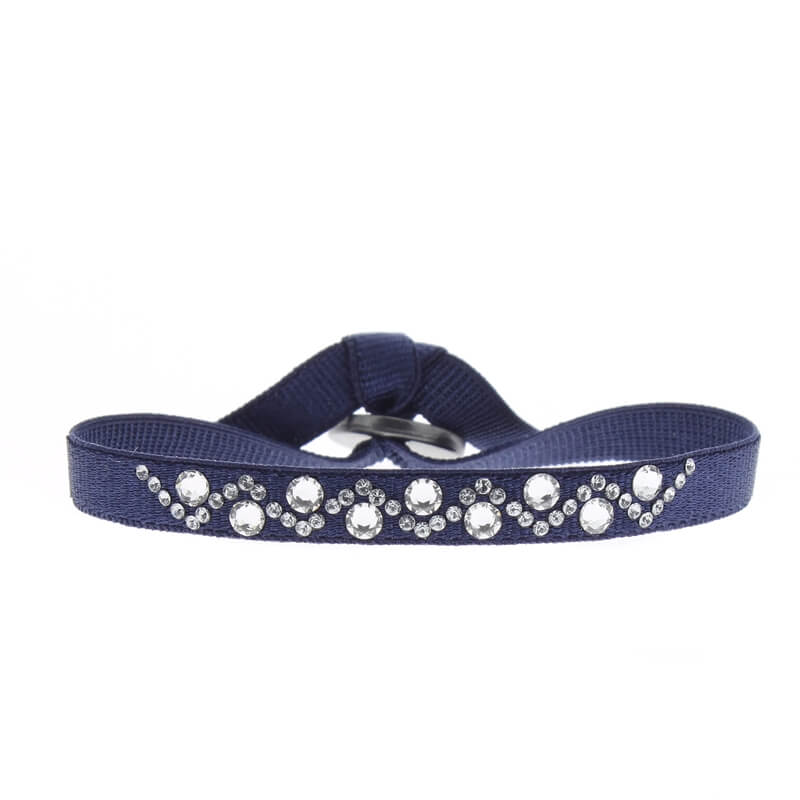 Rhinestone triangle bracelet - 6mm