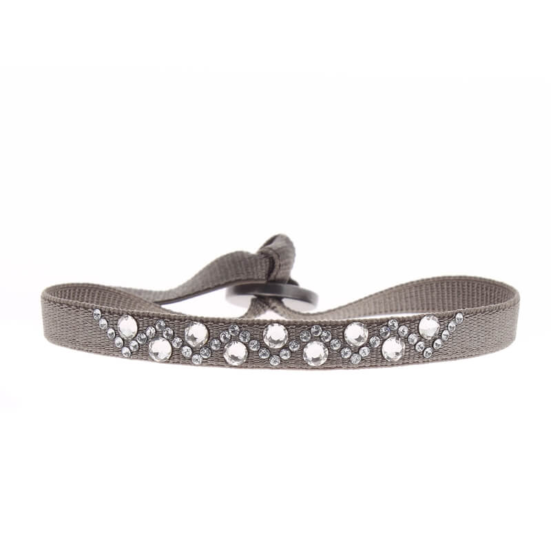 Rhinestone triangle bracelet - 6mm