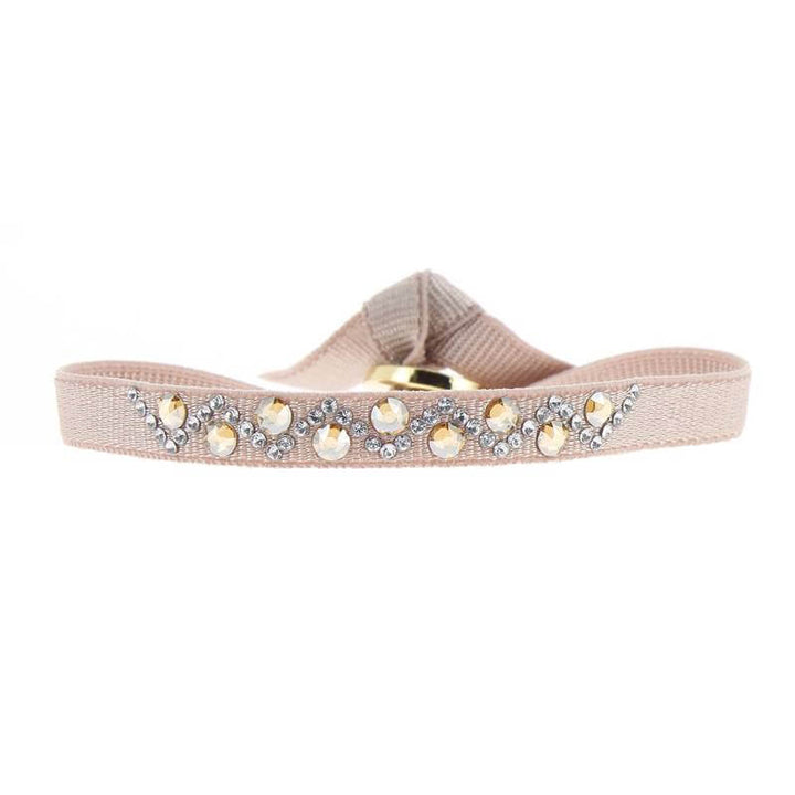Rhinestone triangle bracelet - 6mm