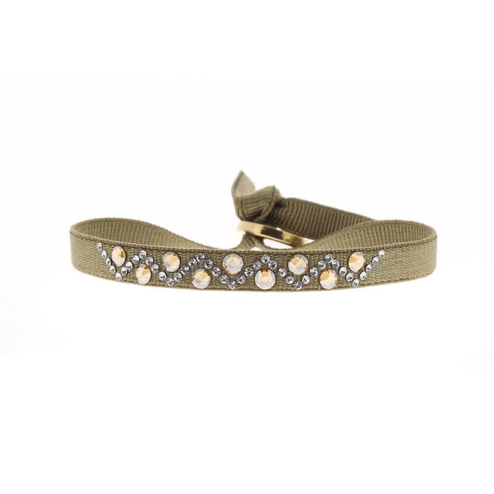 Rhinestone triangle bracelet - 6mm