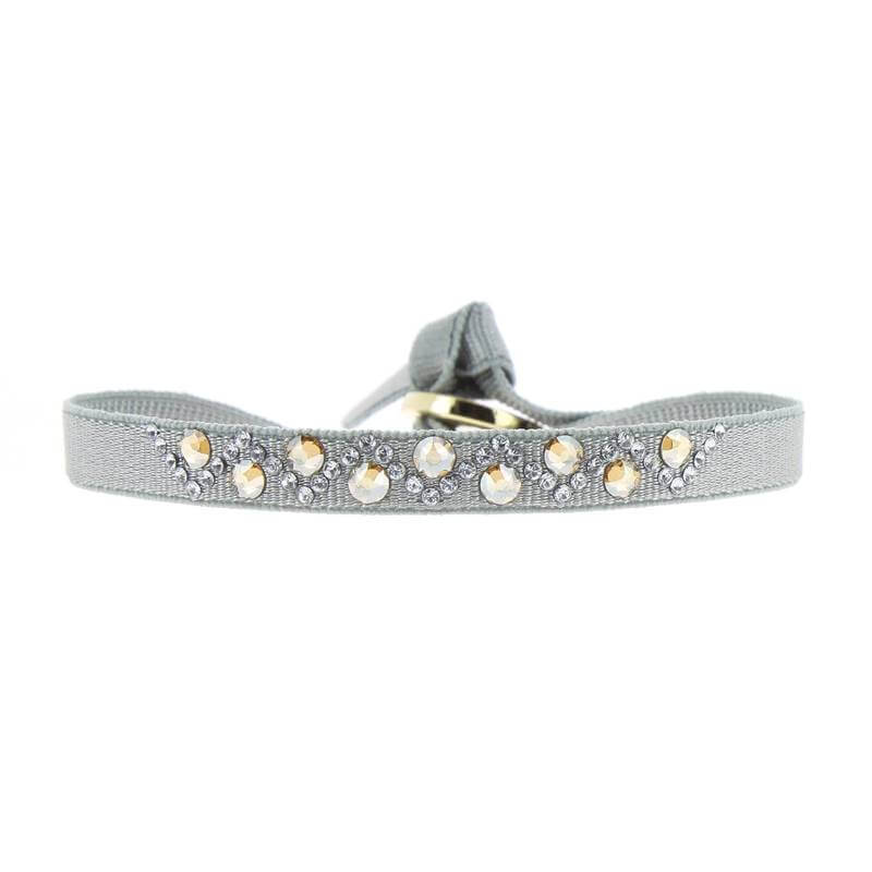 Rhinestone triangle bracelet - 6mm