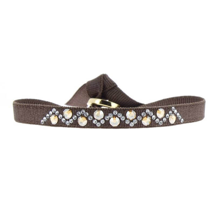 Rhinestone triangle bracelet - 6mm