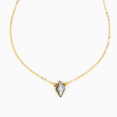 Collier Losange Solo - Or Jaune - Silver shade