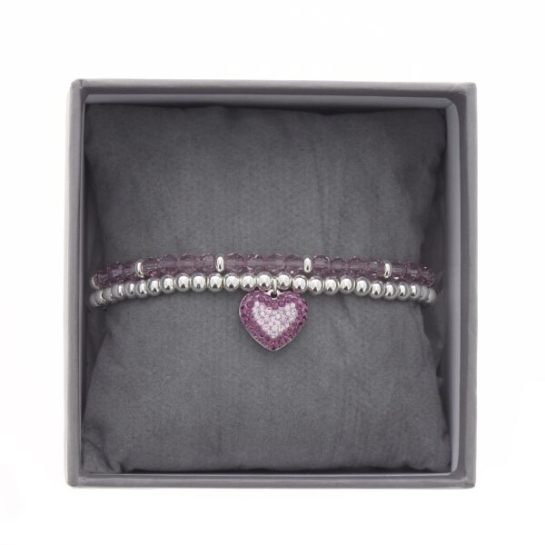 Strass Box Glamourous - Argent/Violet - Violet